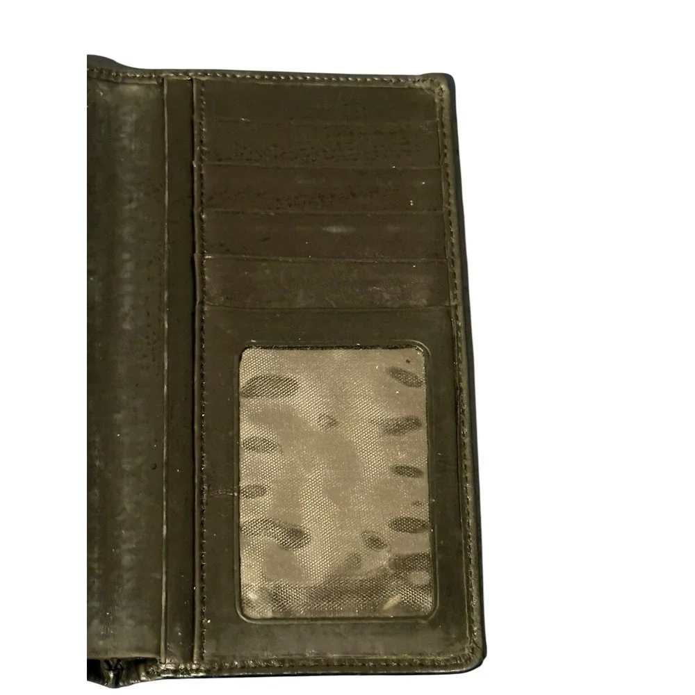 Exeter Men's Black Bifold Wallet w/ ID Window, Credit Card Slots Italian Leather